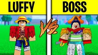 Luffy Vs Blox Fruits Bosses - Roblox Blox Fruits