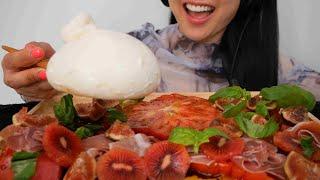 FRESH BURRATA SALAD (ASMR EATING SOUNDS) NO TALKING | SAS-ASMR