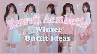 Winter ️ Kawaii Aesthetic Fashion Outfits Ideas  ( Lookbook )