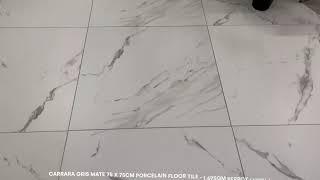 Carrara Gris Mate 75 x 75cm Porcelain Floor Tile - 1.69sqm perbox (17294)