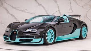 2014 Bugatti Veyron Grand Sport Vitesse - Black Carbon Fibre w/Tiffany Green - Walkaround & Interior