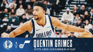 Quentin Grimes (24 Points) Highlights vs. Jazz | November 30, 2024
