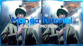 MANGA TUTORIAL TRANSITION | AE INSPIRED | ALIGHT MOTION