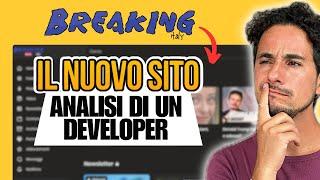 Senior Developer REAGISCE al nuovo sito di BREAKING ITALY