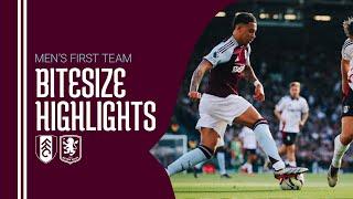 Rogers and Watkins magic 🪄 | Fulham 1-3 Aston Villa match highlights