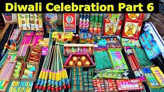 Diwali Special Celebration 2024 part 6 | SKYSHOT HAATH ME jalaya | Rocket bhi lita ke jalaya