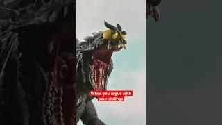 When you argue with your siblings #comedy #godzilla @JayHills #stopmotion #toho #shmonsterarts