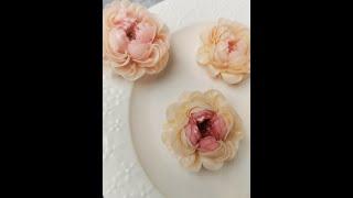 How to pipe buttercream peony如何裱制奶油霜芍药