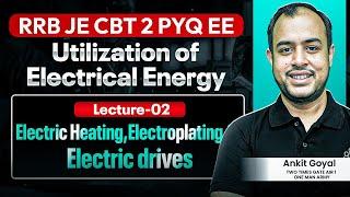 L-02 |Electric Heating, Electroplating & Drives | Utilization of Electrical Energy | RRB JE CBT 02