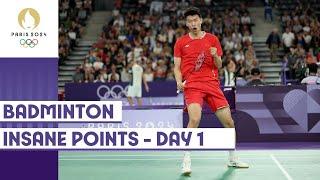 9 minutes of INSANE badminton points from #Paris2024 