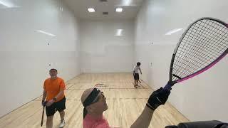 2022- Racquetball Amir Poursamadi vs. Robert Munden vs. Alex Wong at Clay Madsen RR TX, 02.28.2022