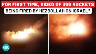 Hezbollah Strikes Israel For 3rd Consecutive Day, Releases Video Of 300-Rocket Attack? | Iran | Gaza