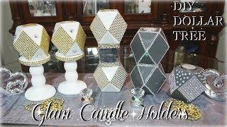 4 DIY DOLLAR TREE GLAM | NEW BLING CANDLE HOLDERS | DIY HOME DECOR | PETALISBLESS