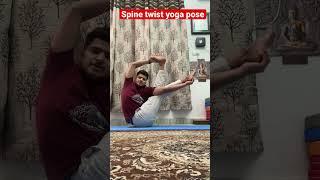 How to do spine twist  pose  By professional Yoga teacher Shivam sharma