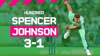  Incredible bowling performance | 1 run conceded from 20 balls! | Spencer Johnson's 3-1 on debut