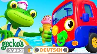 Notfall Eiscreme Abenteuer | 60-minütige Zusammenstellung｜Geckos Garage Deutsch｜LKW für Kinder ️