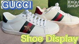 GUCCI WOMENS SNEAKERS CLASSIC DESIGN GUCCI SNEAKERS UNBOXING & REVIEW（WHITE/RED）