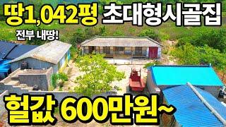 (긴급)600만원에 사세요! 토지1,042평+바닷가 시골집~ 먹고살 걱정없다~마구 쏟아지는 헐값주택~ 600만원 시골집을 사면 뒷편 땅은 공짜나 마찬가지