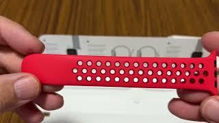 The new red Nike sports loop band