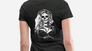 2reborn - sexy dead zombie pin-up girl shirts 002