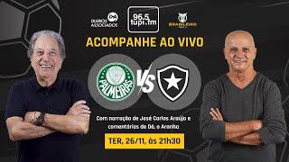 PALMEIRAS 1 X 3 BOTAFOGO - Campeonato Brasileiro - 35ª Rodada - 26/11/2024 - AO VIVO