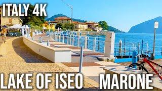 LAKE ISEO - ITALY - MARONE - LAGO D'ISEO MARONE COMPLETE TOUR - 4K