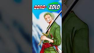 It’s Actually ZOLO  Y’all are Wrong #onepiece #zoro #zoroedit #anime