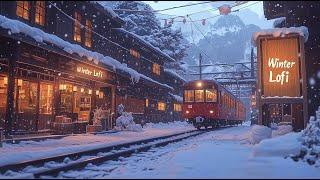 Cozy Japanese Train Vibes  Lo-Fi Hip Hop under Snowy Skies ️ Study & Chill