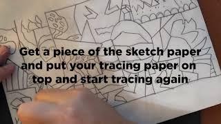 Collage Tracing Technique