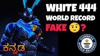 WHITE 444  WORLD RECORD ? || TOP 7 UNBREAKABLE FF WORLD RECORDS KANNADA || #confidence