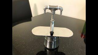 DIY不銹鋼加壓雙出摩卡壺  DIY stainless moka pot become  bialetti mini express 2 cup