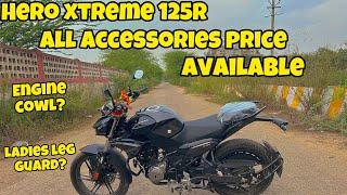 Hero Xtreme 125R All Accessories Price Available : Engine Cowl, Ladies Footrest, Guard | YWB Vlogs