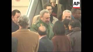 China - Castro Arrives In Beijing