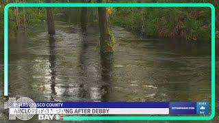 Anclote River rising after Hurricane Debby