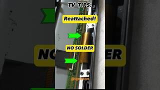 CLEVER LED TV PANEL REPAIR TIP? #panelrepair #electronics #microsoldering