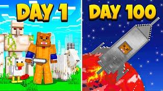 I Survived 100 Days In Minecraft Galacticraft