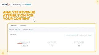 How to analyze revenue attribution for your content in HubSpot