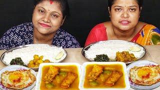 FISH HEAD CURRY FISH CURRY EGG RICE EATING CHALLENGE // food family & more