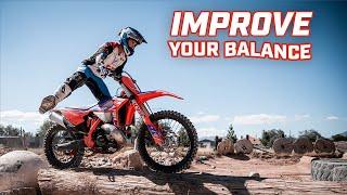 How To Improve Your Balance on a Dirt Bike | Pro Enduro Riding Tips w/ Rich Larsen