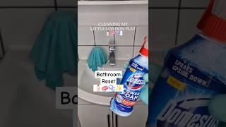 BATHROOM RESET🫧️ | DEEP CLEAN #cleaningmotivation #deepclean #cleaninghacks #bathroom #shorts