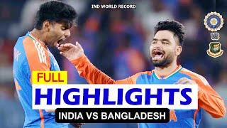 FULL HIGHLIGHTS | INDIA VS BANGLADESH 3RD T20 MATCH | IND VS BAN