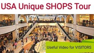 USA Unique  SHOP tour/Informative Videos for NEW Family SHIFTING to USA/USA/AMERICA  Shopping mall