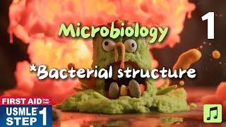 Microbiology. Bacterial structure. 2024 First Aid USMLE Step 1 #medicine_review