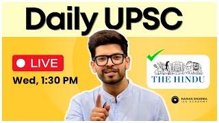  LIVE: Free Daily UPSC Classes | By Naman Sharma Sir | 1:30 PM