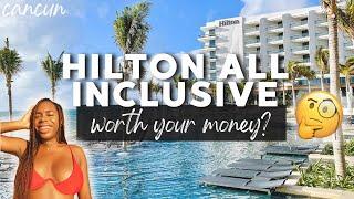 HILTON CANCUN, an All-Inclusive Resort Review ROOM TOUR, RESTAURANTS