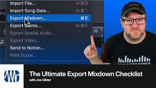 The Ultimate Export Mixdown Checklist | PreSonus