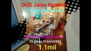 OUG Jalan Nyaman, Old Klang Road (2 Storey 22x80sf FREEHOLD Extended) 980k