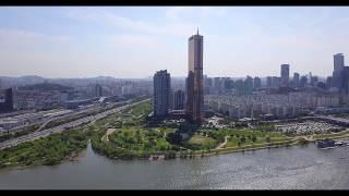 Drone Flight Footage 4k Seoul | 63 Building near Gangnam District | 航拍韩国首尔