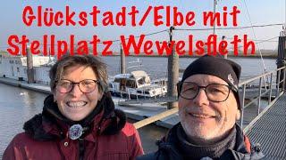 Glückstadt  mit dem Wohnmobil (️ Stellplatz in Wewelsfleth) Elberadtour ️ 1 Reisebericht