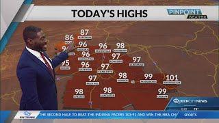 Temps flirt with 100 on Monday; some NC heat advisories